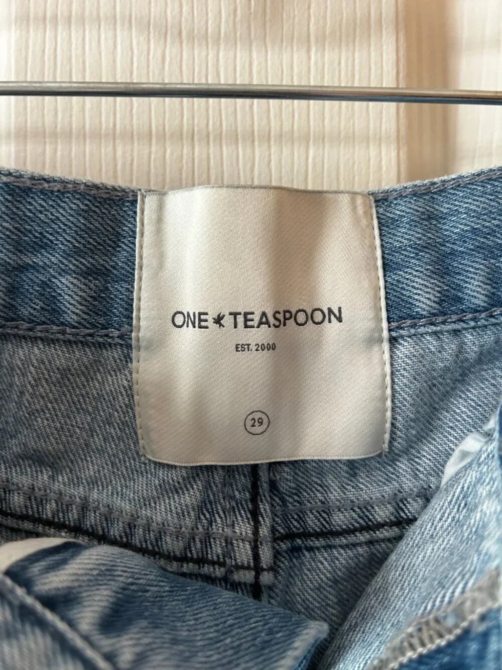 One Teaspoon Distressed Denim Cutoff Shorts - size 29